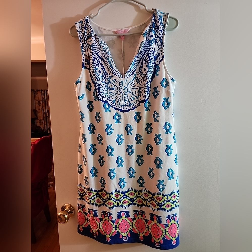 Lilly Pulitzer Harper To The Sea Engineered Sleeveless Shift Dress